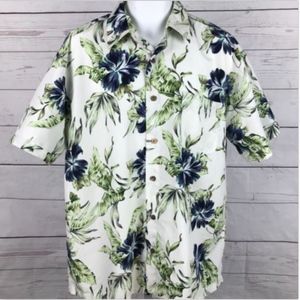 Milano Bay Short Sleeve Tropical Aloha Shirt Sz L